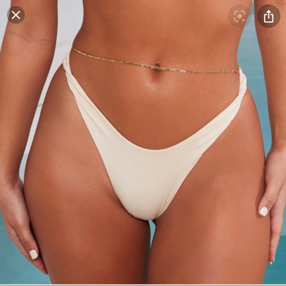 NWT!!! OH POLLY TWISTED BIKINI BOTOM SZ M